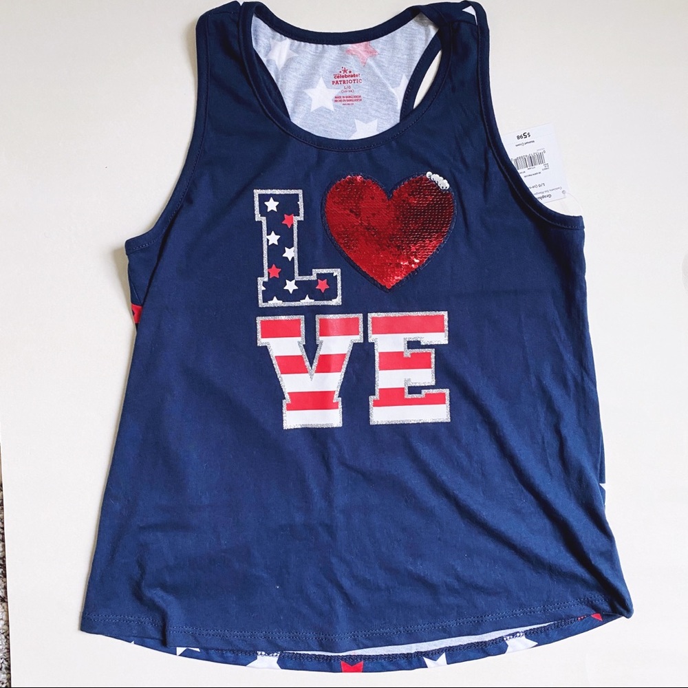 Patriotic  Girls’ Tank Top
